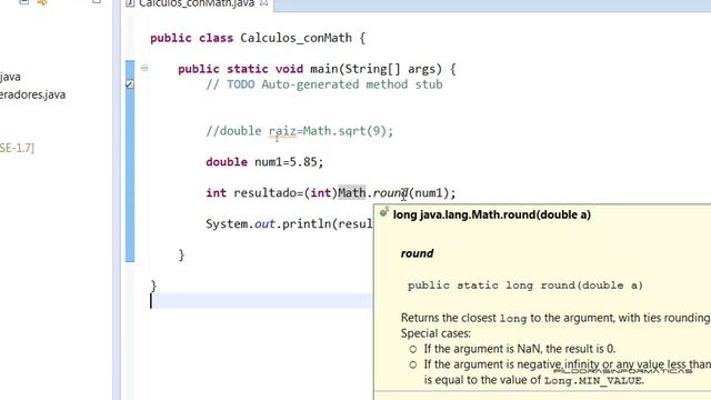 Curso Java. Estructuras principales VII. Clase Math II. Vídeo 10 смотреть онлайн