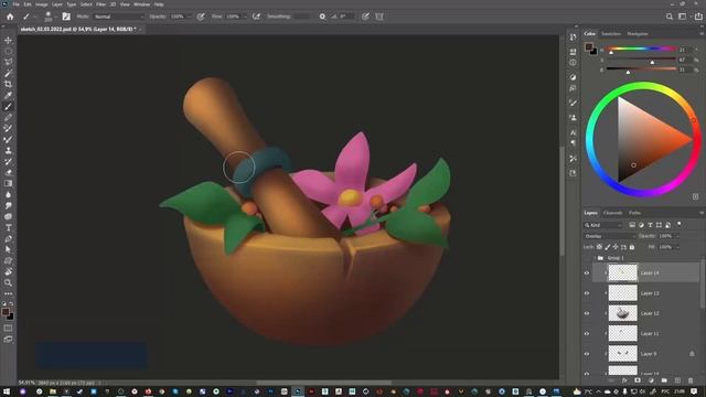 Рисуем чашу со ступой в Adobe Photoshop | уроки для новичков смотреть онлайн