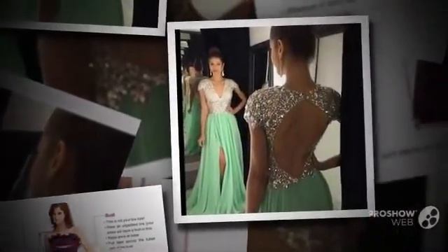 Удивительный новый 2016 весна пром платья нижней v образным вырезом с коротким рукавом сто смотреть онлайн
