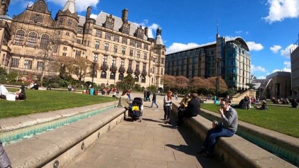 Короткая прогулка по Шеффилду. Встреча с другом. Sheffield