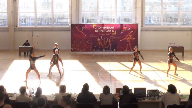 Хабибуллина,Углёва,Ендиярова, Гафурова,Куракина - спортивная аэробика г. Ульяновск смотреть онлайн
