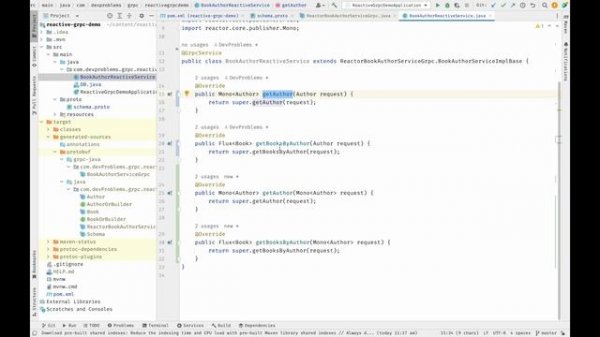 Reactive gRPC Spring Boot Microservice