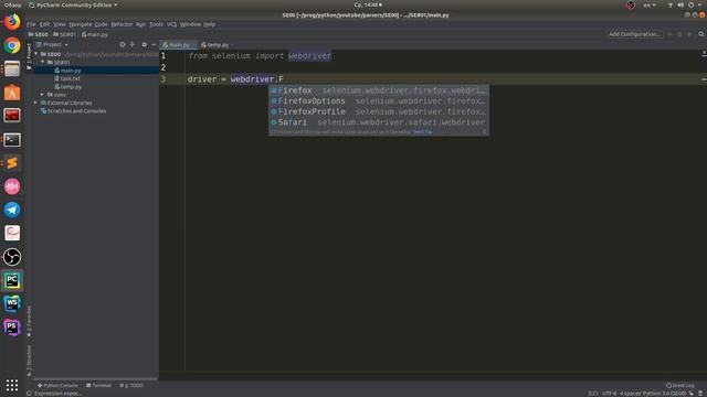 Python Selenium простая установка (SE#01) смотреть онлайн