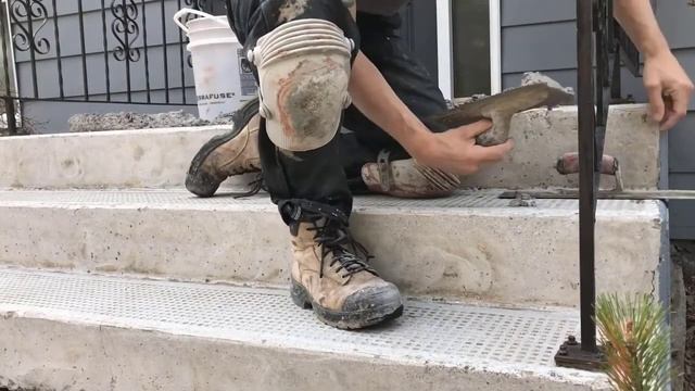 Облицовка бетонной лестницы цементным раствором. Последовательность работ и особенности облицовки C смотреть онлайн