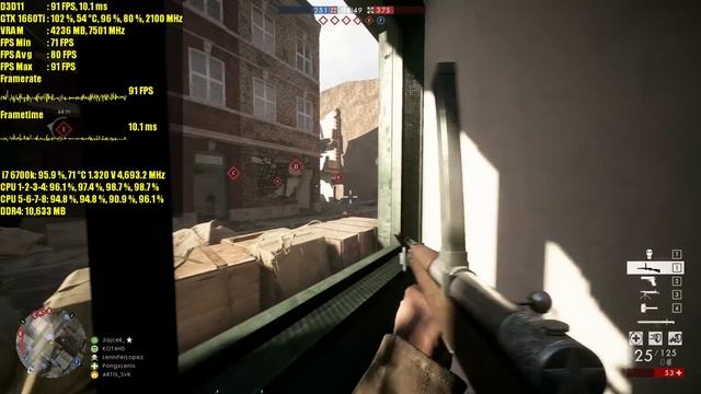 Battlefield 1 GTX 1660 Ti OC (Multiplayer) 1440p Ultra Preset | FRAME-RATE TEST смотреть онлайн