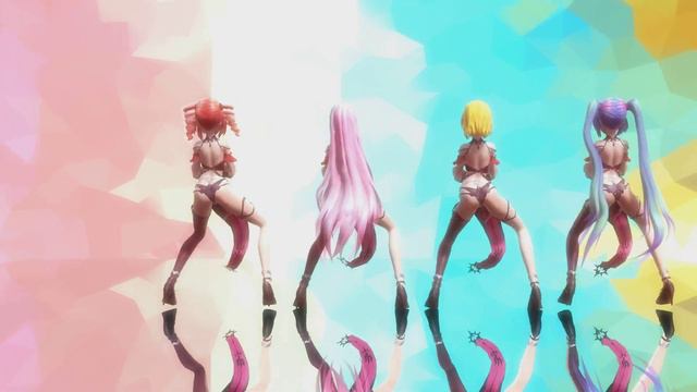 Bla Bla Bla (Miku,Haku,Teto,Luka,Rin) (MMD 4K 60 FPS) смотреть онлайн