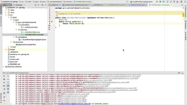 Spring Autowired BeanCreationException смотреть онлайн