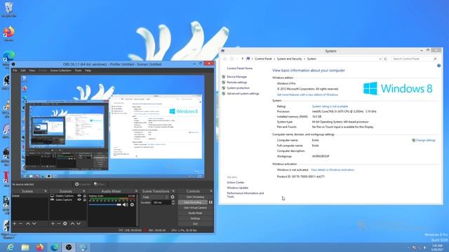 Windows8 Pro System Intel R Core TM i5-3470 CPU @3.20Ghz 3.19Ghz Installed 16.0gb Ram смотреть онлайн