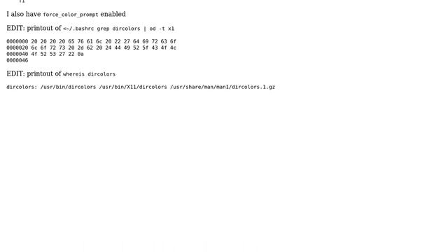 Ubuntu: Changing shell colors: "dircolors -b command not found" смотреть онлайн