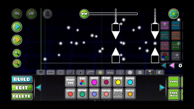 Как в Geometry dash сделать сложный и красивый уровень!!! смотреть онлайн