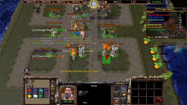 Warcraft 3 Reforged - Random Farm TD 0.47A (ffa 8 men) смотреть онлайн