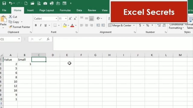 how to get small and large value in excel | Minimum & Maximum Value | Excel Secrets смотреть онлайн
