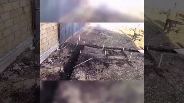 Разметка под фундамент. Опалубка. Стройка смотреть онлайн