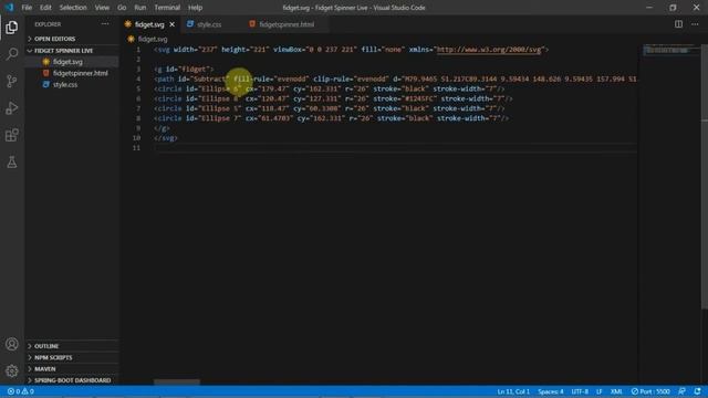SVG Animation - Fidget Spinner | Figma, HTML and CSS смотреть онлайн