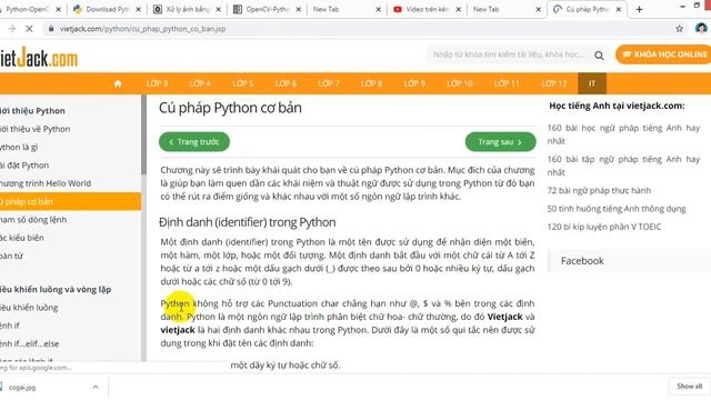 Chạy tệp lệnh Python có gọi thư viện của OpenCV смотреть онлайн