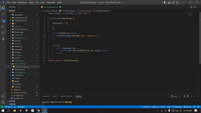 How to use Session Storage in React js смотреть онлайн