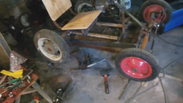 картинг своими руками (установка двигателя) смотреть онлайн