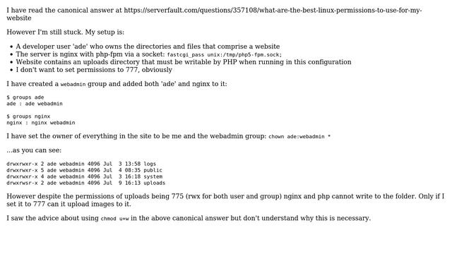 DevOps & SysAdmins: Still confused by Permissions - linux, nginx, php-fpm (2 Solutions!!) смотреть онлайн