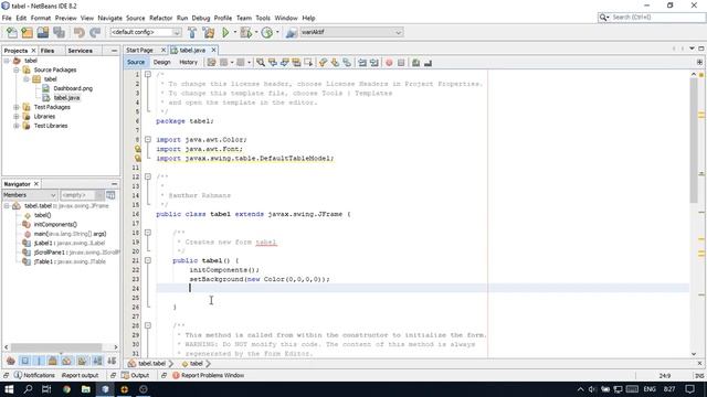Java Swing UI - Design jTable смотреть онлайн