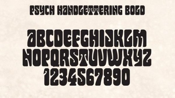 Font Design: Psych Handlettering Font