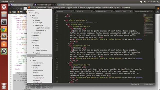 Using Bootstrap With Ruby on Rails смотреть онлайн