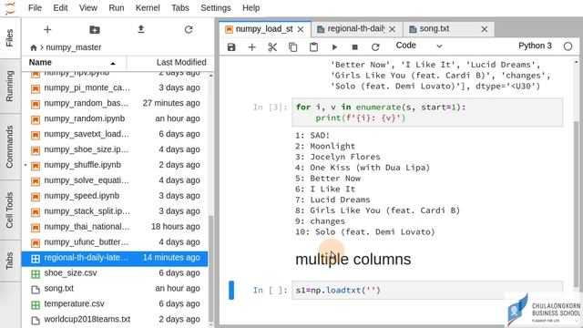สอน NumPy: การ load ข้อมูลแบบสตริงจากไฟล์ смотреть онлайн