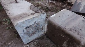 Распиловка бетонных свай на фрагменты. Обустройство фундамента.