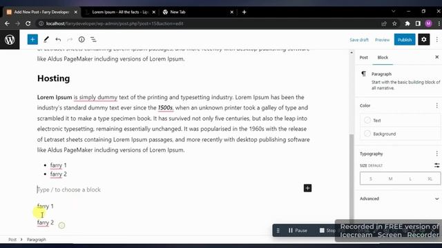 How To Create A Post In WordPress | How To Edit A Footer In WordPress | Farry Developer #02 смотреть онлайн