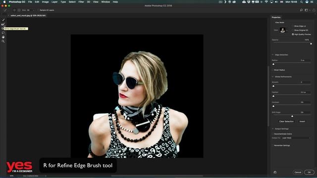 Select and Mask in Photoshop CC 2018 смотреть онлайн