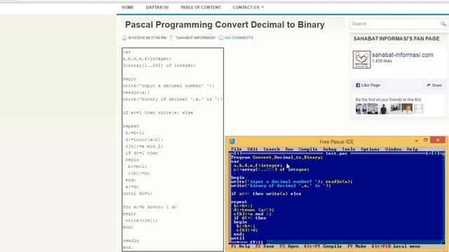 Pascal Programming Convert Decimal to Binary смотреть онлайн