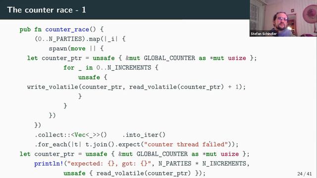 Rust Linz, December 2020 - Stefan Schindler - Atomic Counters and Cache Lines смотреть онлайн