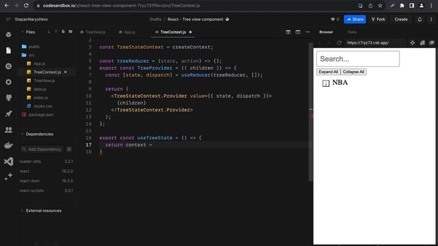 Creating a Searchable React Tree View смотреть онлайн
