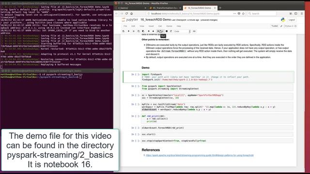 15. Pyspark Streaming: Understanding forEachRDD смотреть онлайн