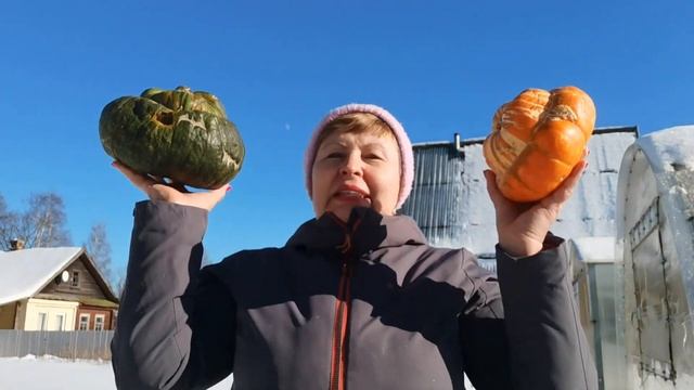 Прощай, зима! Убрала украшения двора. Самое время сажать тыкву смотреть онлайн