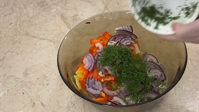 КАРТОФЕЛЬНЫЙ салат??Ооочень вкусный рецепт гарнира к мясу? смотреть онлайн