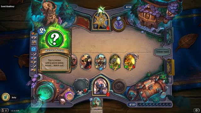 HearthStone - The Witchwood - Cannoneer Win - Lord Godfrey смотреть онлайн
