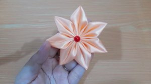 Супер Простые идеи для изготовления цветов из ленты атласной