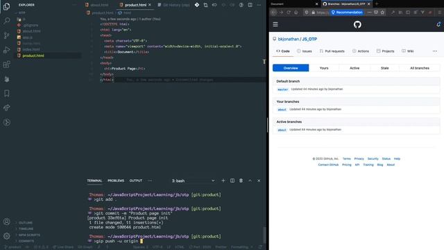 Git Basic In Myanmar #8 - Git Branch & Merge with Command Line смотреть онлайн