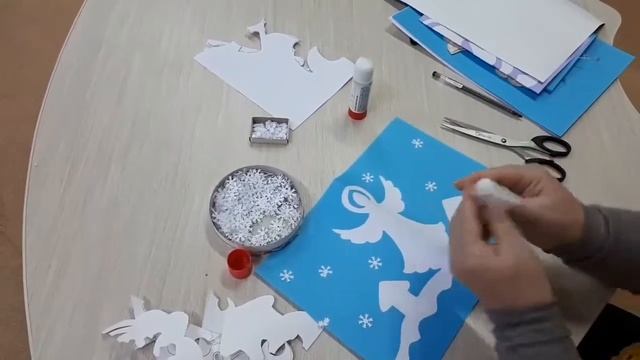 Мастер класс. Рождественская открытка смотреть онлайн