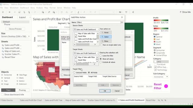 Tableau - Add Reset/Clear Filter Button and Fix Filter Button Not Working смотреть онлайн