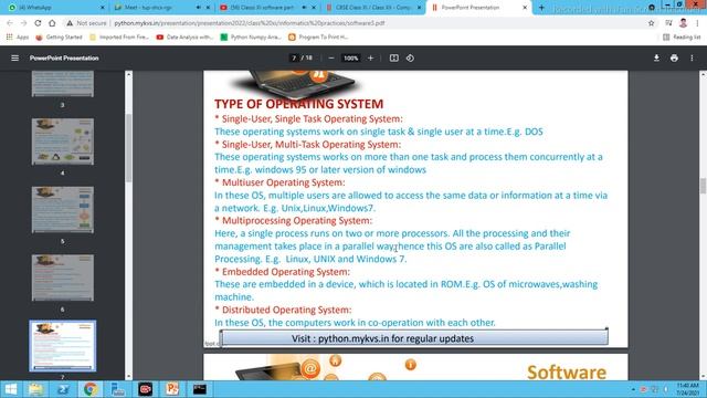 Class XI Software revision part-2 24-07-2021 смотреть онлайн