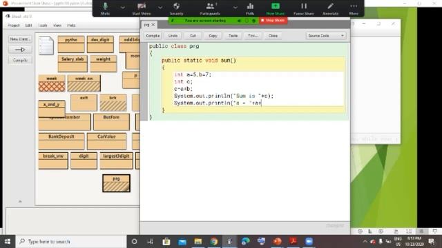 ICSE | Std 9 | Java | Token and its type | Simple java program to print the sum of 2 numbers | смотреть онлайн
