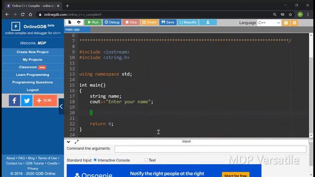 How to create a Without Using Getline Function in C++ Programming Language - MDP Versatile смотреть онлайн