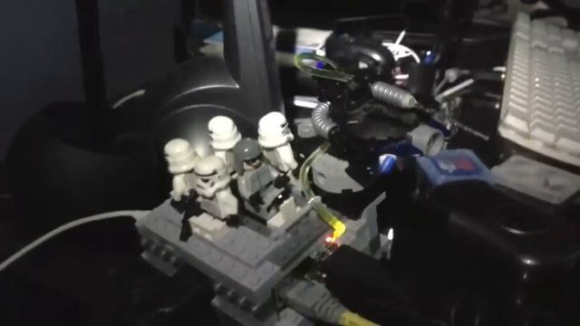Raspberry Pi Lego case with laser action смотреть онлайн