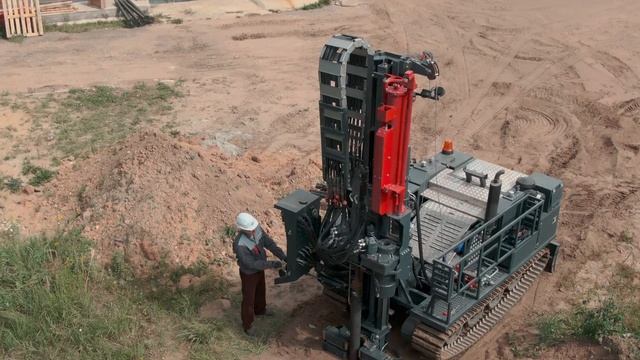 Ударно-забивное бурение с применением гидромолота. Геомаш. смотреть онлайн