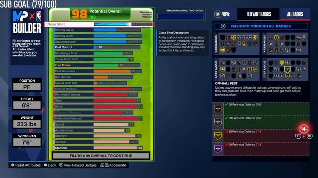 BEST PF BUILD DEMIGOD IN 2K24! SEESE (2X 2KL CHAMPION PERSONAL BUILD)! NBA 2K24 PLAYER BUILDER PF!