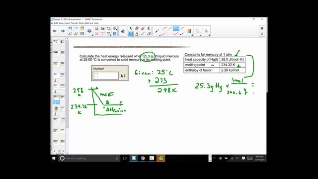 Calculating an Enthalpy Change of Mercury Freezing смотреть онлайн