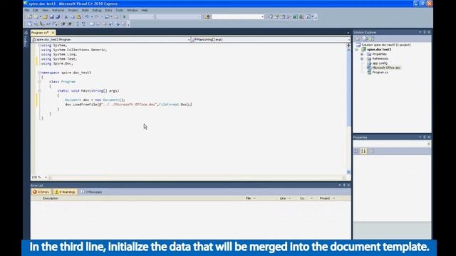 Spire.Doc Mail Merge смотреть онлайн