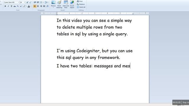 How to delete multiple rows from two tables in sql смотреть онлайн