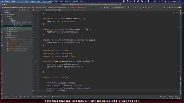 Android a setting menu with jetpack coroutine and DataStore | Kotlin jetpack datastore example 2021 смотреть онлайн